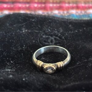 Elegant Silver and Gold Women's Ring